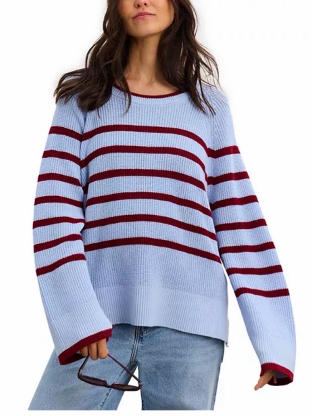 Hatch The Carly Striped Shaker Pullover